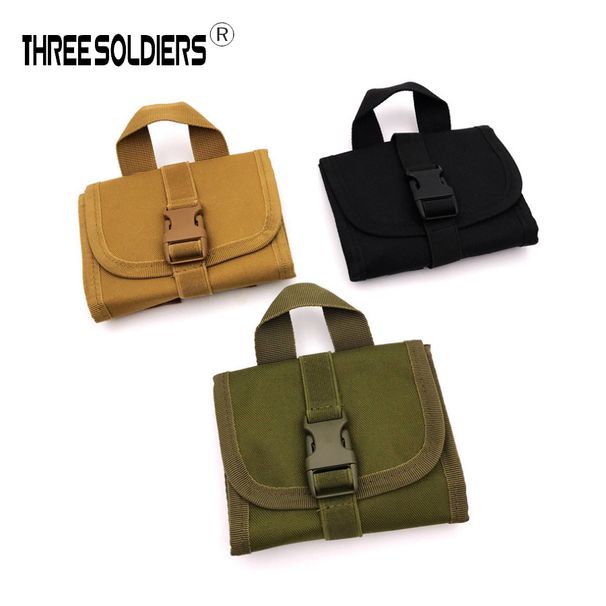 Tactical MOLLE Folding 14-Hole Hunting Multifunctional Utility Tool Storage Pouch Accessory Waist Bag_desvips.com