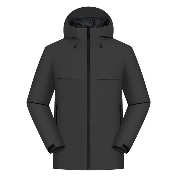 Men's And Women's White Goose Cold-Proof Windproof Water-Repellent Thermal Sealed Laminated Coat Integrated Down Puffer_desvips.com