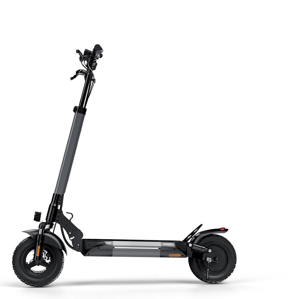 IScooter W9 Electric Scooter 10 Inch 1000W 48V14Ah 35-45km Range 45km/h Max Speed Off Road Tires Rear Drive Dual Disc Brakes_desvips.com