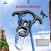 Kanle Outdoor Rock Climbing High Altitude Work Rappelling Horn 8-Shape Ring Descender Slow Protection Rapid Descent_desvips.com