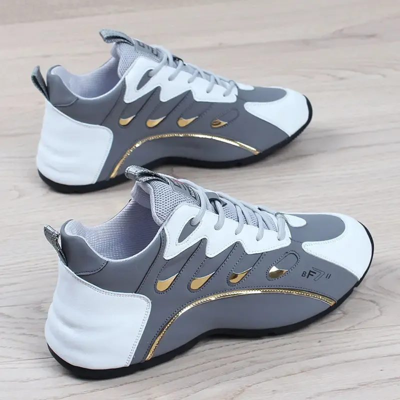 Men New Fashion Casual For Light Breathable Vulcanize Shoes High Quality Soft Leather Sneakers Zapatillas De Mujer_desvips.com