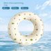 Vintage Olive Green Swim Ring - Thickened Arm Float For Adults (Retro Design Heavy-Duty PVC Non-Slip Grip Max 220lbs)_desvips.com