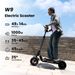 IScooter W9 Electric Scooter 10 Inch 1000W 48V14Ah 35-45km Range 45km/h Max Speed Off Road Tires Rear Drive Dual Disc Brakes_desvips.com