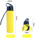 Travel Water Bottle Portable Silicone Folding Water Cup Easy To Store For Outdoor Mountaineering And Cycling Large Capacity Retractable Water Bottle_desvips.com