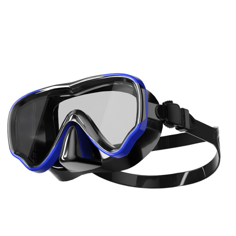 Snorkeling Mask Adult tempered glass snorkel Mask Full dry snorkel set_desvips.com