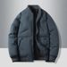 New Autumn Winter Collar, Men's Fashionable And Versatile Outer Warm Cotton Baseball Jacket,_desvips.com