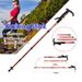 SFS*Outdoor Trekking Poles 4-section Light Weight Hiking Stick Adjustable Telescopic With Non-slip Rubber Base Aluminum Alloy Cane Stick【50-110cm】_desvips.com