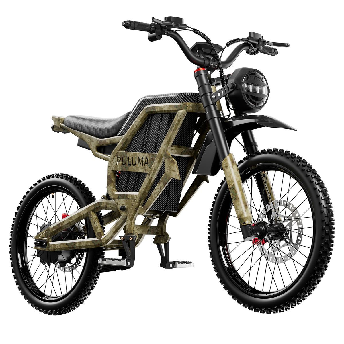 PULUMA PM001 Off-Road Electric Motorbike, 60V 30Ah Battery, Full Suspension_desvips.com