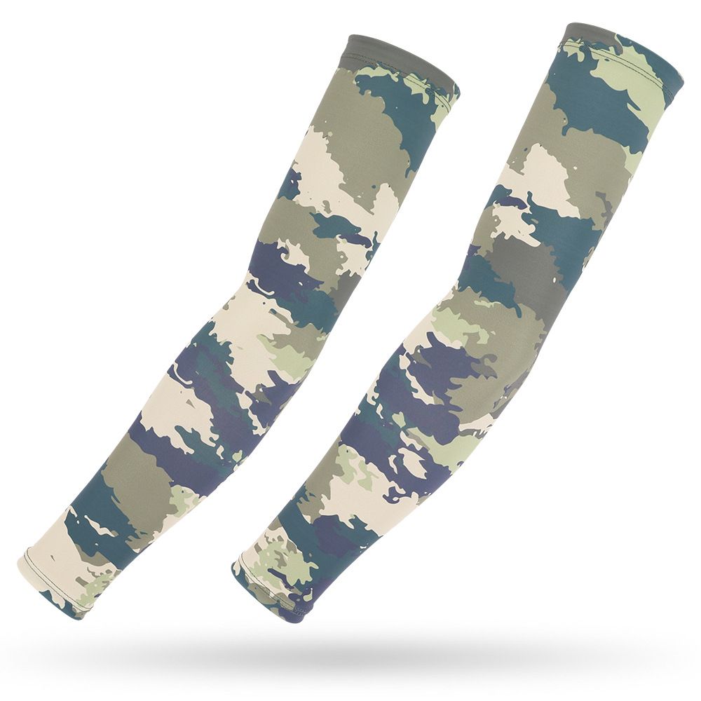 Ice Silk Sun UV Protection Outdoor Cycling Fishing Guards Tactical Camouflage Military Arm Sleeves_desvips.com