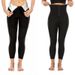 Damen Hochtaillierte Sauna‑Shorts Mit Verstellbarem Haken‑Ösen‑Verschluss, Nano‑Silber‑Beschichtung Wärmespeichern Fitness‑ShortsFigurformende Short_desvips.com