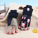 Winter Children's Skiing Gloves With Velvet, Windproof, Snow Playing, Thick Insulation, Outdoor Student Cartoon Touch_desvips.com