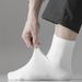Premium Cotton Crew Socks For Men & Women - Breathable, Odor-Resistant, Comfortable For Business, Dance & Everyday Wear (White, Black, Gray, Blue)_desvips.com