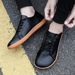 Oiaano Wide Toe Barefoot Woman Black Sneaker Man Leather Shoes Unisex Minimalist Breathable Comfort Outdoor Runn_desvips.com