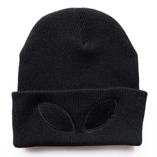 2025 Men And Women Autumn Winter New Knitted With Big Black Eye Embroidery Warm Student Hat Beanie_desvips.com
