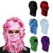 Popular Autumn Winter Cycling Item: Distressed Knitted Hood With Jungle Camouflage, Unique Quirky Ski Warm Face Mask And_desvips.com