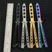 Butterfly Foldable Trainer Portable Stainless Steel Pocket Practice Training Tool For Outdoor Games Folding Knife_desvips.com