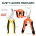 EWPJDK 3 Pack Stainless Steel Garden Pruning Shears Scissors Clippers_desvips.com
