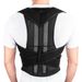 Greenhome Adjustable Unisex Back Posture Corrector Lumbar Support Brace Belt Strap Corset_desvips.com