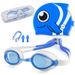 Children's Swimming Goggles And Swimming Caps Set Fashionable High Definition Waterproof And Anti Fog Children's Swimming Goggles Set_desvips.com