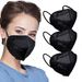 LEMENT 50-Piece KN95 Black Face Mask With 5-Layer Filter And ≥95% Cup Dust Safety Protection_desvips.com