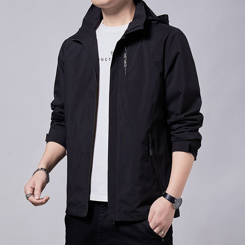 Chubasquero Impermeable Exteriores Hombre, Abrigo Ligero Para Ciclismo Con Capucha, Ropa De Calle, Chaqueta A Prueba D_desvips.com