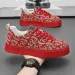 New Trendy Designer Sneakers Breathable Canvas Mens Shoes Black Red Beige Green Trainers Vintage Casual Low-top Skate_desvips.com