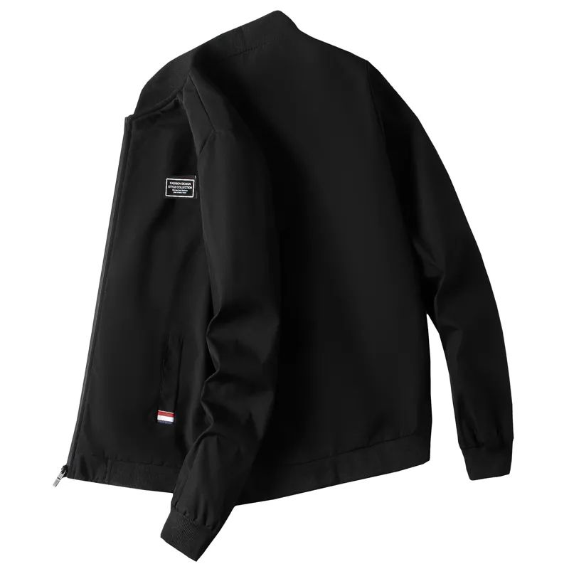 Man Leisure New Spring Autumn Solid Color And Comfortable Zipper Style Fashion Windproof Jacket_desvips.com