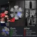 Music Boxing Machine For Kids And Adults, Wall Mounted Bluetooth Punching Trainer With Boxing Gloves, Intelligent LED Boxing Target Workout Machine_desvips.com