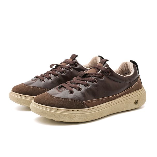 New Product Fashion Sneakers Jogging Shoes Skateboarding Shoes Youth/Men Low Top Lace-Up Thick Sole Breathable Non-Slip Wear-Resistant Running Shoes_desvips.com