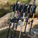 Aluminum Alloy Hiking Five-Section Folding Walking Stick Professional Outdoor Climbing Gear Ultra-Light Portable Cane_desvips.com