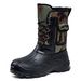 Cotton Shoes Men's New Winter Velvet Thickened High Tube Snow Boots Waterproof And Non-slip Cotton Boots_desvips.com