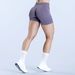 Seamless Yoga Shorts Matte Finish Cross Waist Ruched Low Rise Hip Lifting Leggings Fitness Body Building Sports_desvips.com