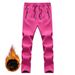 Men's & Women's Waterproof Windproof Softshell Ski Pants With Fleece Lining - All-Season Outdoor Hiking, Camping, Snow Sports & Casual Wear_desvips.com