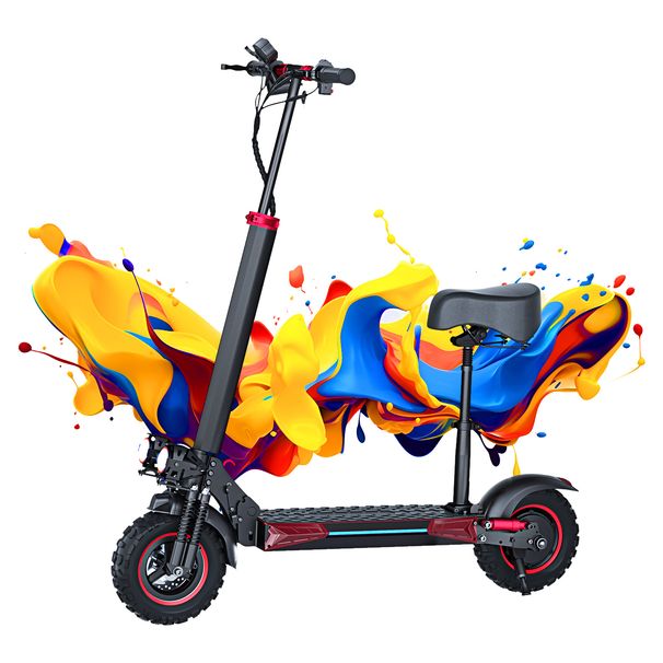 Electric Scooter EU Warehouse 11 Inch 1200W 48V Powerful Foldable Off Road Portable Dual Brake Kick Scooter Folding Electric Scooters For Adult_desvips.com
