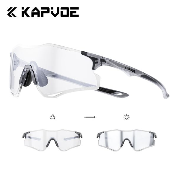 KAPVOE UV400 Photochromic Mountaineering Outdoor Sports Running And Cycling Glasses Driving Sunglasses Stylish Unisex_desvips.com