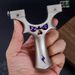 Aluminum Alloy Slingshot Silver Little Devil Slingshot 11*9*4 Cm Suitable For Outdoor Competitions, Fitness Shooting, Hunting, Fishing And Games_desvips.com