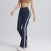 Double-line Yoga Bell-bottom Pants High Waist Hip Lifting Belly Trouser Nude Dance Fitness Outdoor Sports Women_desvips.com