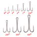 Lure Bait Lure Hook Carbon Steel Chicken Claw Hook Two Hooks Anti Hanging Bottom Frog Hook 50 Pieces/bag Fishing Gear Accessories Hook_desvips.com