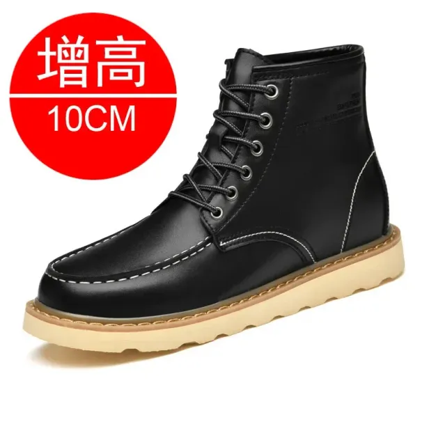 Men Elevator Hidden Heels High Soft Leather Heightening Shoes For Man Increase Insole 10CM 8CM 6CM Height Boots 250114_desvips.com