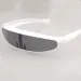 Futuristic Narrow Cyclops Visor Sunglasses Laser Eyeglasses UV400 Personality Mirrored Lens Costume Eyewear Glasses Men Glasses_desvips.com