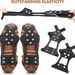 Outdoor Ten-Tooth Steel Spikes Ice Snow Weather Anti-Slip Crampons Men And Women Shoe Covers_desvips.com