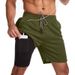 Men's 2-In-1 Running Shorts - 5-Inch Quick-Dry Mesh Liner Gym Workout & Jogging Shorts_desvips.com