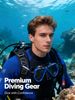 Explosive Outdoor Sports Snorkeling Three Sets Of Diving Masks, Snorkels, Adjustable Fins, Swimming Equipment_desvips.com