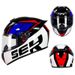 Riding Helmet, Men's And Women's Personalized Electric Vehicle Safety Helmet, All Season Rider Bluetooth Motorcycle Full Face Helmet._desvips.com