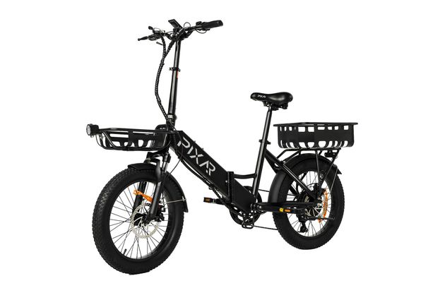 Pixar Wind-1 Folding Electirc Bike City Bike 20 *3 Inch-Fat Tire 500W(Mark 250W) Motor 48V 10.4AH Battery 7-Speed Front Fork Suspension_desvips.com