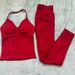 Women's Sports Yoga Tank Top And Long Bottom Set Running Tights Fitness Clothing Set_desvips.com