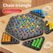 Geometric Chain Chess Triangle Flag Multiplayer Desktop Battle Children's Educational Board Game Toy_desvips.com