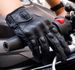 Motorcycle Cycling Gloves In Autumn And Winter Warm Waterproof Genuine Leather Thickened Leather Gloves_desvips.com