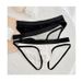 Single Men's Ribbed Fabric Comfortable Breathable Sexy Underwear Large Pouch U Convex Solid Color Youth Simple Triangle_desvips.com