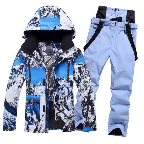 Sports & Outdoor 2026 Warm Ski Suit Men's Cotton Waterproof Breathable Wear Resistant Single And Double Board Korean Couple Style Ski Suits Women_desvips.com